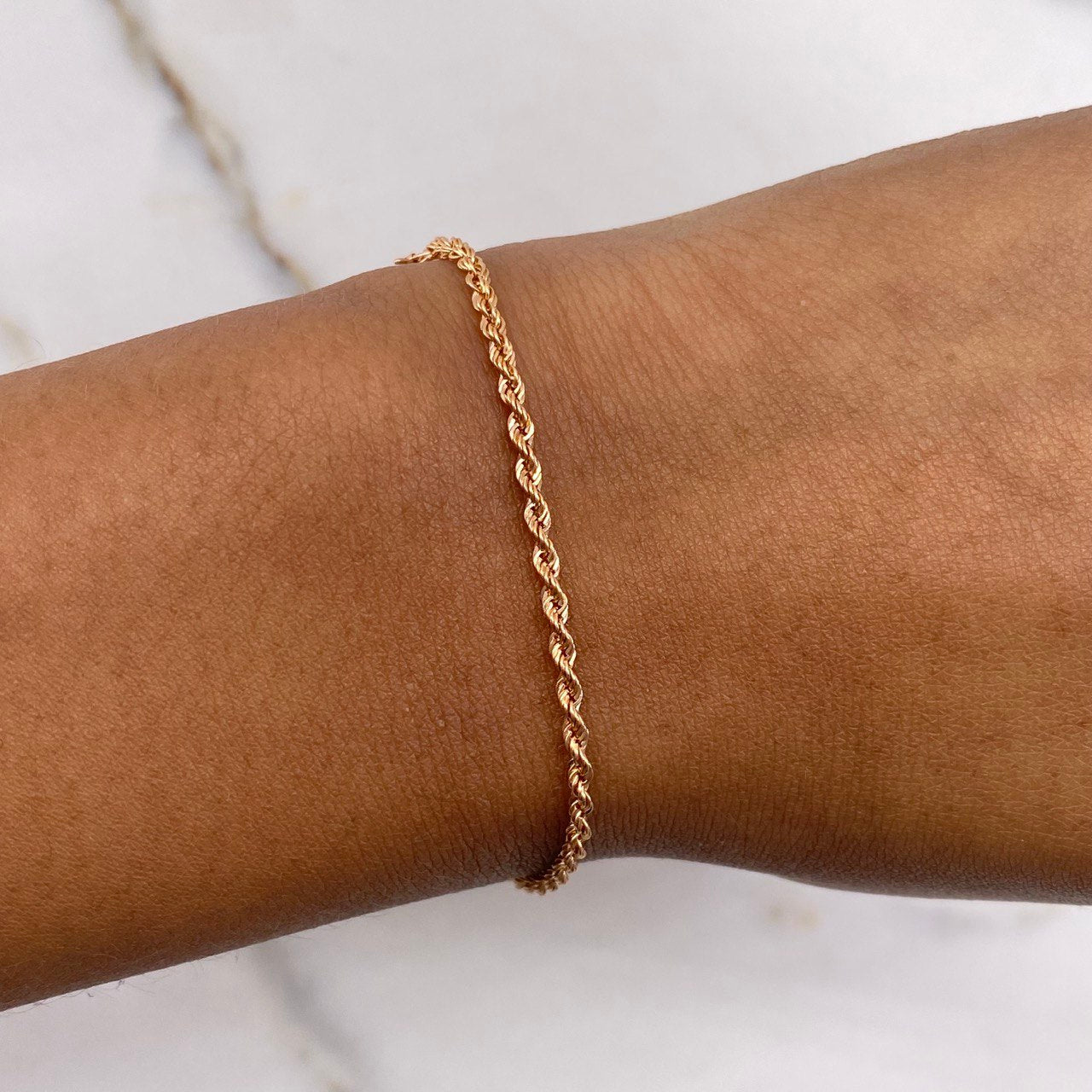 Pulso Lazo 0.95gr / 22cm / 1mm Oro Rosa +3 $