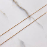 Cadena Militar 2.05gr / 45cm + Dije Corona RX Circones Negro 0.4gr / 1.5cm / Oro Rosa (Oferta) $