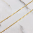Cadena Escalera Plana 2.65gr / 45cm / 2mm Oro Amarillo +3 &
