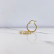 Candongas Maribel 1.2gr / 1.5cm / Rayadas Oro Amarillo $
