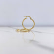 Candongas Lola 1.4gr / 2.3cm / Rayadas Oro Amarillo $