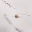 Herraje Cubo 1.6gr / 5mm Circones Blancos Oro Rosa $