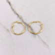 Candongas Lui 1.4gr / 2.5cm / Entorchado Oro Amarillo $