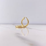Candongas Sofi 2.25gr / 2cm / Espiral Oro Amarillo $