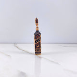 Dije Botella Black Label 13.4gr / 5cm / Circones Negros Naranjas Oro Rosa $