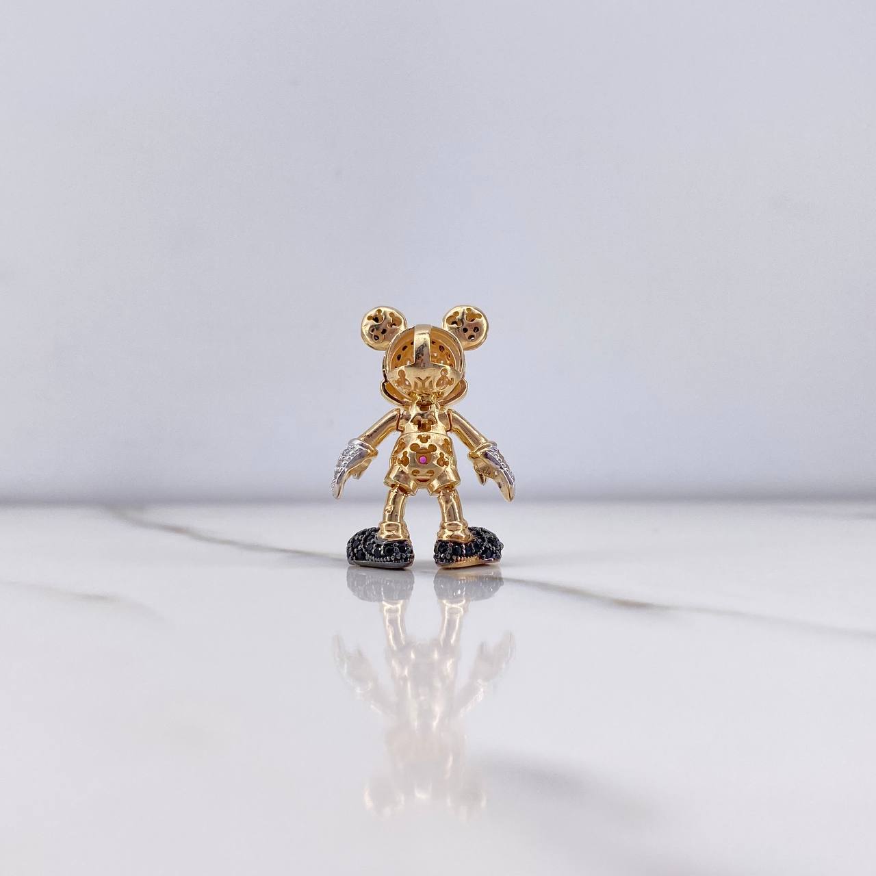 Dije Raton 6.15gr / 2.6cm / Articulado Circones Negros Fucsias Blancos Dos Oros Amarillo Blanco (Oferta) $