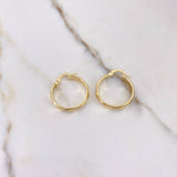 Candongas Nia 2.3gr / 2.3cm / Diamantadas Oro Amarillo $