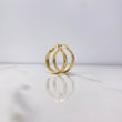 Candongas Nia 2.3gr / 2.3cm / Diamantadas Oro Amarillo $