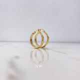 Candongas Nia 2.3gr / 2.3cm / Diamantadas Oro Amarillo $
