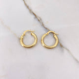 Candongas Juli 1.9gr / 2cm / Rayadas Oro Amarillo $