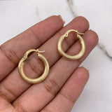 Candongas Juli 1.9gr / 2cm / Rayadas Oro Amarillo $
