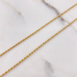 Cadena Lazo 1.05gr / 60cm / 0.95mm Oro Amarillo +3 $