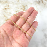 Cadena China 3.15gr / 60cm / 2mm Oro Amarillo +1 $