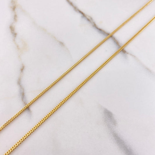 Cadena Franco 4.55gr / 60cm / 1mm Oro Amarillo +4 $