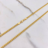 Cadena Cubana 6.95gr / 60cm / 3mm Oro Amarillo +0 $