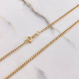 Cadena Cubana 4.65gr / 65cm / 2mm Oro Amarillo +0 $