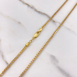Cadena Veneciana 14.7gr / 60cm / 1.75mm Dos Oros Amarillo Blanco +3 $
