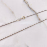 Cadena Franco 1.85gr / 45cm / 1mm Oro Blanco +4 $