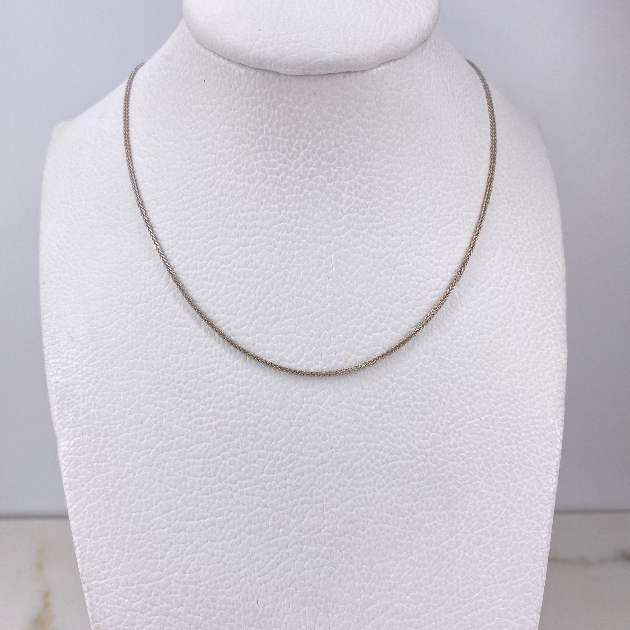 Cadena Franco 1.85gr / 45cm / 1mm Oro Blanco +4 $