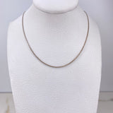 Cadena Franco 1.85gr / 45cm / 1mm Oro Blanco +4 $