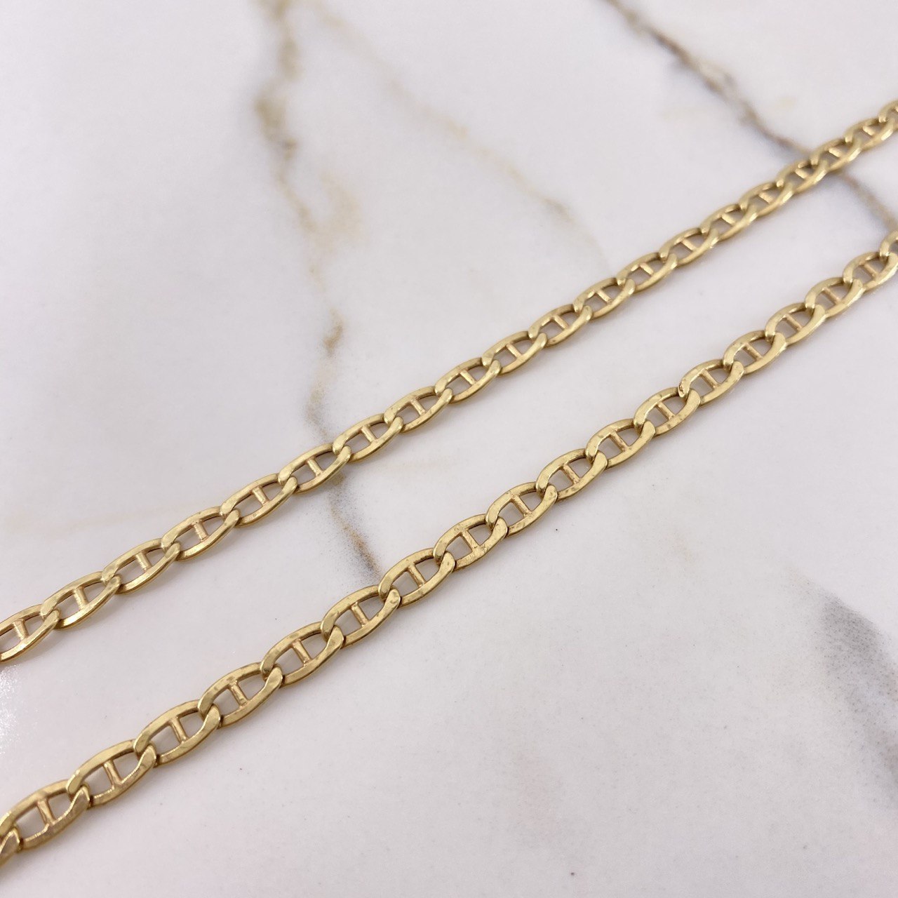 Cadena Escalera 7.75gr / 50cm / 5mm Oro Amarillo +3 $