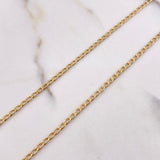 Cadena Espiga 5.35gr / 60cm / 2mm Oro Amarillo +3 $