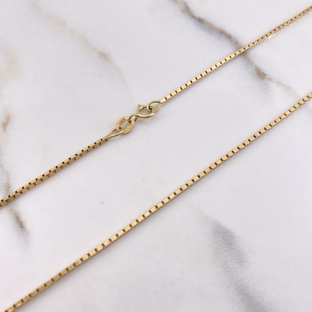 Cadena Veneciana 5.05gr / 45cm / 1mm Oro Amarillo +3 $