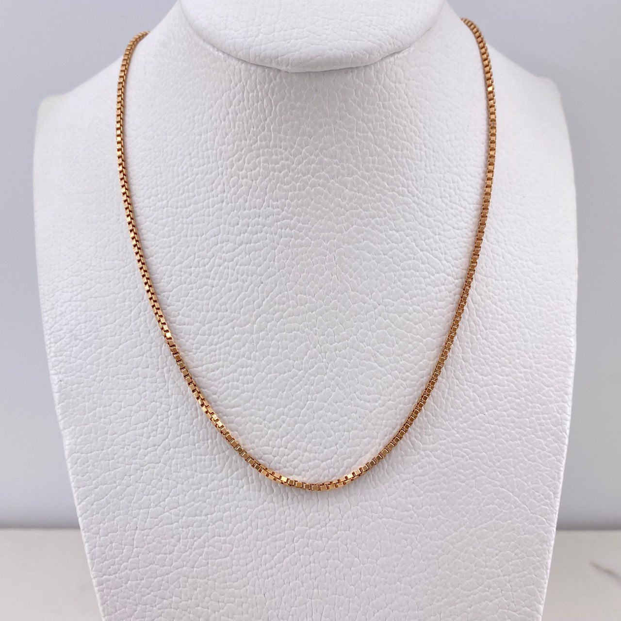 Cadena Veneciana 7.55gr / 50cm / 1.5mm  Oro Rosa +3