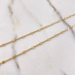 Cadena Aro Seguido 2.65gr / 50cm / 3mm Plana Diamantada Oro Amarillo +3 $