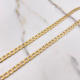 Cadena Panzer 16.95gr / 60cm / 5mm Oro Amarillo +1 $