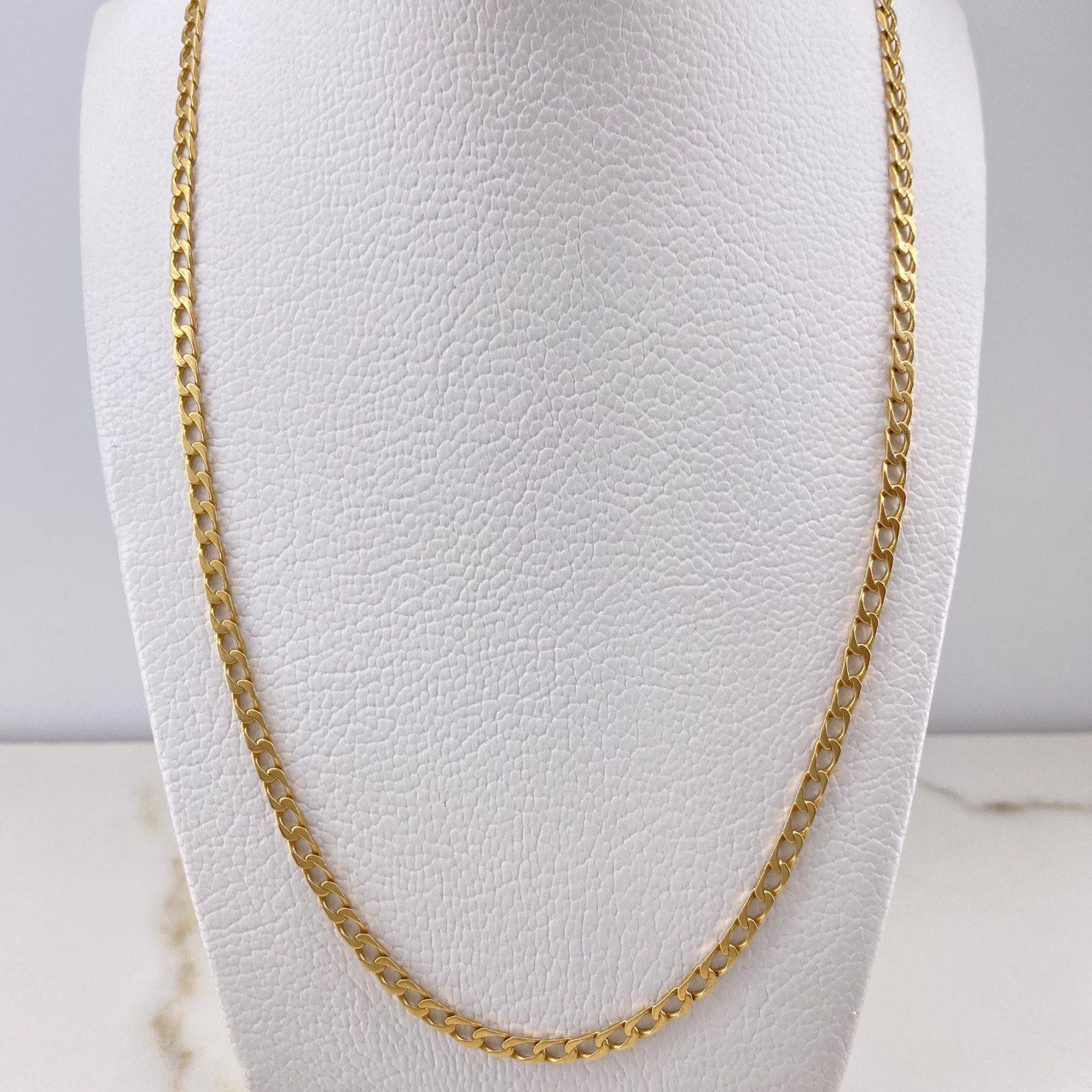 Cadena Panzer 17.3gr / 75cm / 4mm Oro Amarillo +1 $