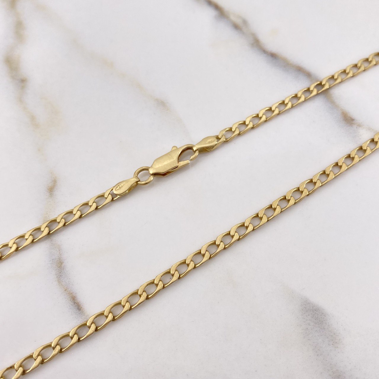 Cadena Panzer 17.3gr / 75cm / 4mm Oro Amarillo +1 $