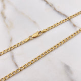 Cadena Panzer 17.3gr / 75cm / 4mm Oro Amarillo +1 $