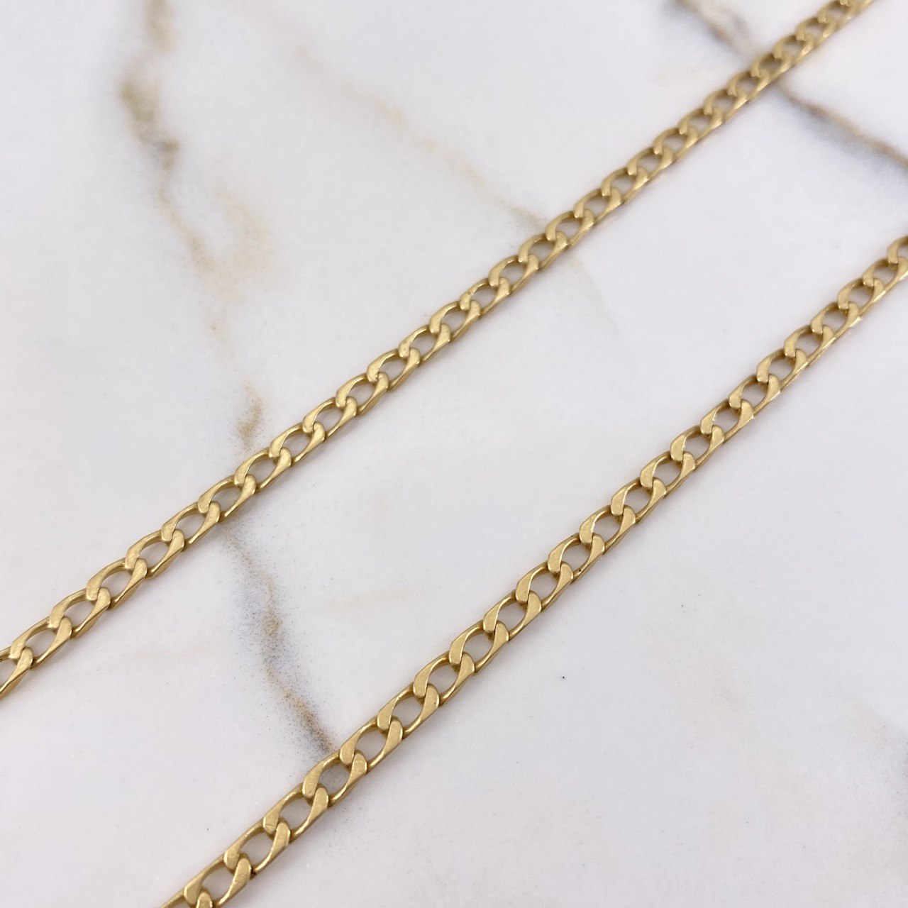 Cadena Panzer 17.3gr / 75cm / 4mm Oro Amarillo +1 $