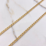 Cadena Panzer 17.3gr / 75cm / 4mm Oro Amarillo +1 $
