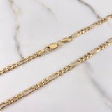 Cadena Figaro 17.5gr / 65cm / 4mm Oro Amarillo +0 $