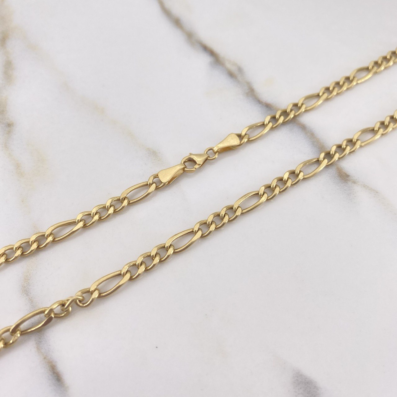 Cadena Figaro 8.15gr / 50cm / 4mm Oro Amarillo +0 $