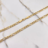 Cadena Figaro 8.15gr / 50cm / 4mm Oro Amarillo +0 $