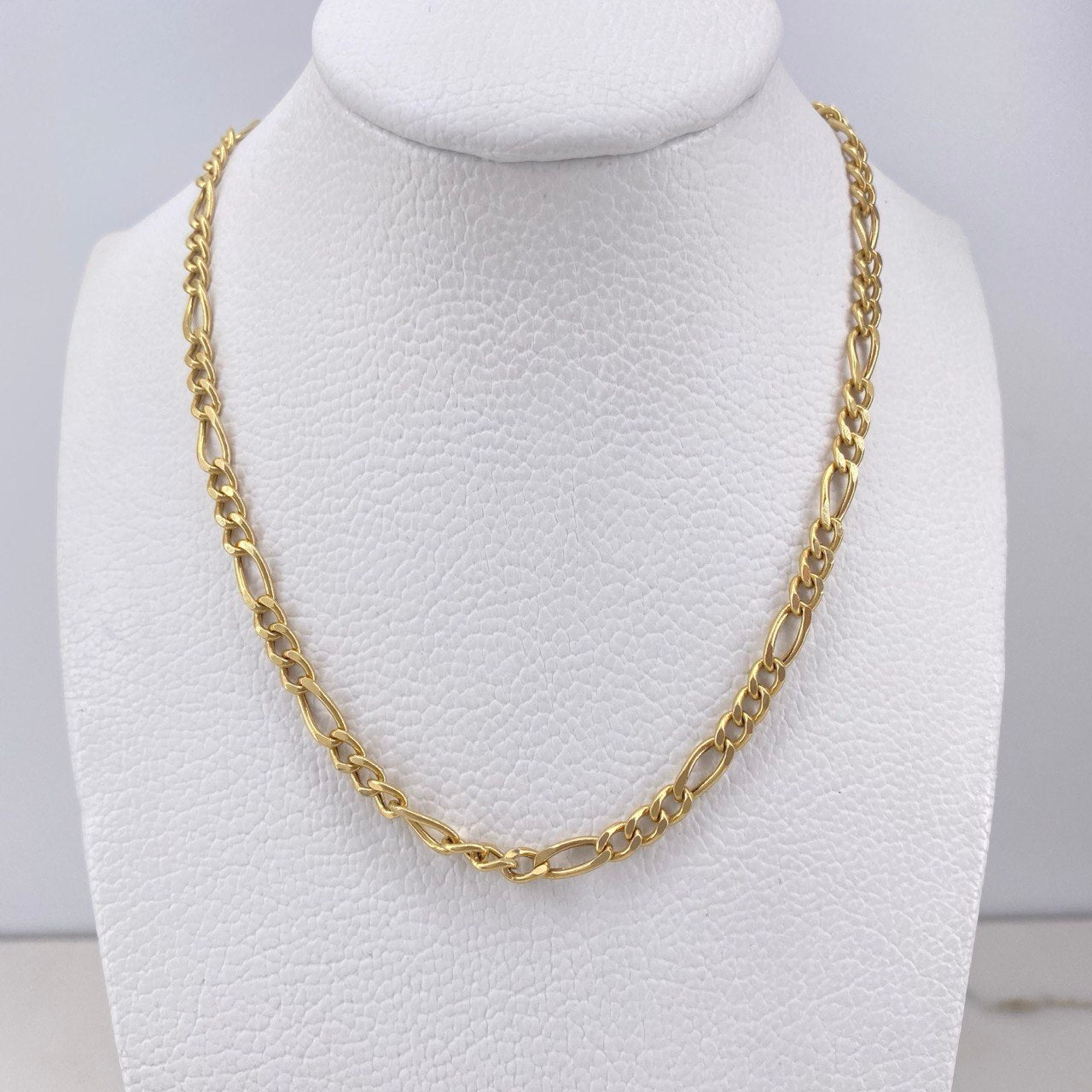 Cadena Figaro 8.15gr / 50cm / 4mm Oro Amarillo +0 $