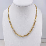 Cadena Figaro 8.15gr / 50cm / 4mm Oro Amarillo +0 $
