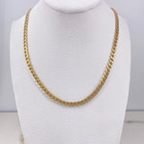 Cadena Cubana 9.5gr / 50cm / 4mm Oro Amarillo +0 $