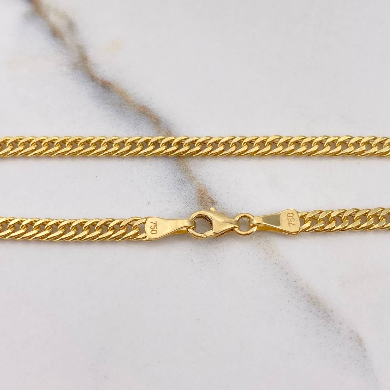 Pulso Cubano Tibetano 2gr / 19cm / 3mm Oro Amarillo +1 $