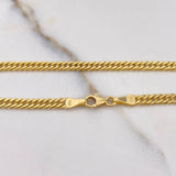 Pulso Cubano Tibetano 2gr / 19cm / 3mm Oro Amarillo +1 $