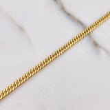 Pulso Cubano Tibetano 2gr / 19cm / 3mm Oro Amarillo +1 $