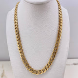 Cadena Cubana Maciza 31.9gr / 60cm / 7mm Oro Amarillo &