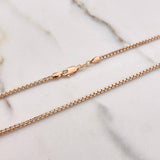 Cadena Veneciana 11.6gr / 50cm / 3mm Dos Oros Blanco Rosa +3 $