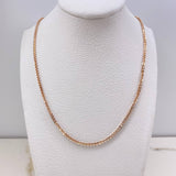 Cadena Veneciana 11.6gr / 50cm / 3mm Dos Oros Blanco Rosa +3 $