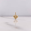 Dije Corazon 0.65gr / 1.7cm / Soplado Oro Amarillo &