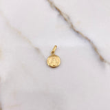 Dije Virgen Milagrosa 0.35gr / 1.5cm / Troquelado Oro Amarillo &