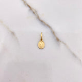 Dije Virgen Milagrosa 0.6gr / 1.4cm / Troquelado Oro Amarillo &